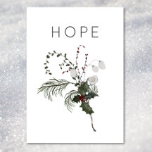 Weihnachten Hoffnung Rustikale Minimal Holly Grüne