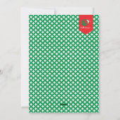 Weihnachten Holiday 12x18 Flat Card (Rückseite)