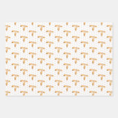 Weihnachten Holly auf Rot, Grün und Weiß Geschenkpapier Set (Vorderseite 3)