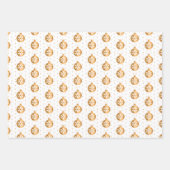 Weihnachten Holly, Baubles und Holly auf White Geschenkpapier Set (Vorderseite 2)