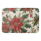 Weihnachten Holly & Berries Bath Mat Badematte (Vorderseite)