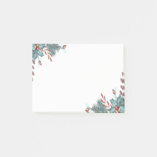Weihnachten Holly Berries Branches Holiday Post-it Klebezettel