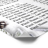 Weihnachten Holly Berry 16 Tische SITZ CHART Poster (Ecke)