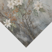 Weihnachten Holly Berry Blume im Winter Decoupage Seidenpapier (Ausschnitt)