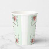 Weihnachten Holly Berry Botanische Vegetation Ever Pappbecher (Rechts)