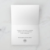 Weihnachten Holly Berry Corporate Rustic Gruß (Innenseite)