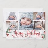 Weihnachten Holly Berry Rustic 5 FOTO (Vorderseite)