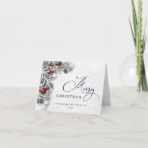 Weihnachten Holly Berry Rustic Corporate Gruß