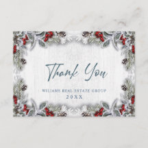 Weihnachten Holly Berry Rustic Corporate Holiday