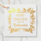 Weihnachten Holly Berry Tree - Geschenk Tag (Vorderseite)