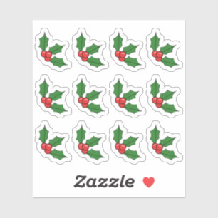 Weihnachten Holly Berry Weihnachtsdekoration Weihn Aufkleber