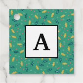 Weihnachten Holly Blätter & Berries mit Schneefloc Geschenkanhänger (Vorderseite)