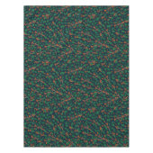 Weihnachten Holly Botanical Greenery Navy Blue Tischdecke (Vorderseite)