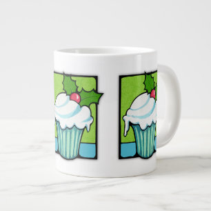 Weihnachten Holly Cupcake Jumbo Tasse