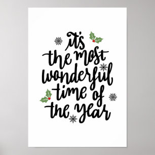 Weihnachten Holly - Feriendekorationen Poster