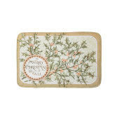 Weihnachten Holly Hübsch Antique Gruß Badematte (Vorderseite)