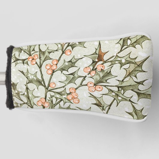 Weihnachten Holly Hübsch Antique Gruß Golf Headcover (Vorderseite)