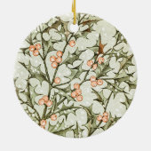 Weihnachten Holly Hübsch Antique Gruß Keramik Ornament (Hinten)