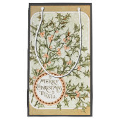 Weihnachten Holly Hübsch Antique Gruß Kleine Geschenktüte (Vorderseite)