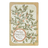 Weihnachten Holly Hübsch Antique Gruß Mini Klemmbrett (Rückseite)