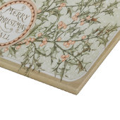 Weihnachten Holly Hübsch Antique Gruß Schneidebrett (Ecke)