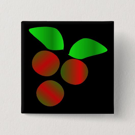 Weihnachten Holly III Button (Vorderseite)