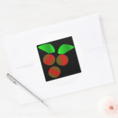 Weihnachten Holly III Runder Aufkleber (Umschlag)
