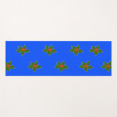 Weihnachten Holly, Ilex aquifolium rote Beeren Yogamatte (Vorderseite (Horizontal))