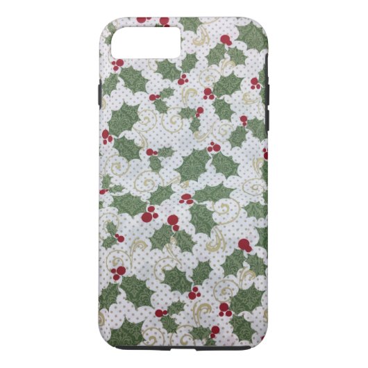Weihnachten Holly iPhone Case (Rückseite)