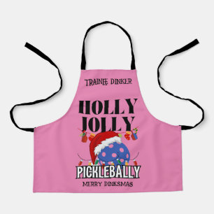 Weihnachten HOLLY JOLLY PICKLEBALLY Schürze