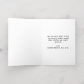 Weihnachten Holly Leaf Foil Holiday Foto Card (Innen Abgelegt)