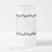 Weihnachten Holly Mattierte Tasse (Mittel)