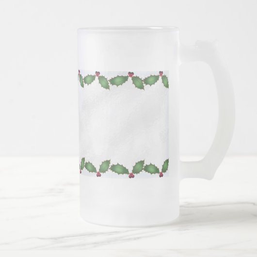 Weihnachten Holly Mattierte Tasse (Rechts)