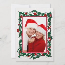 Weihnachten Holly mit Berries Border Foto