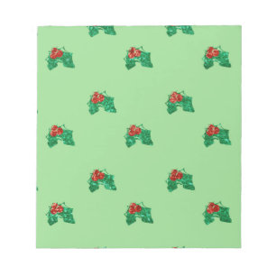 Weihnachten Holly Notizblock