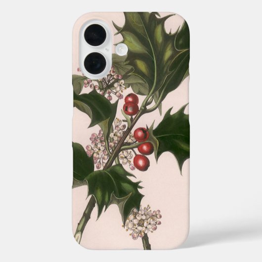Weihnachten, Holly-Pflanze mit Roten Berries Case-Mate iPhone Hülle (Rückseite)