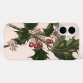 Weihnachten, Holly-Pflanze mit Roten Berries Case-Mate iPhone Hülle (Rückseite (Horizontal))
