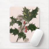 Weihnachten, Holly-Pflanze mit Roten Berries Mousepad (Mit Mouse)