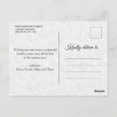 Weihnachten Holly Pine Rustikales Foto Gruß Postkarte (Rückseite)