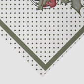 Weihnachten-Holly-POLKA-DOT-Happy Holidays Seidenpapier (Detail)