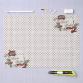 Weihnachten-Holly-POLKA-DOT-Winter wünscht Seidenpapier (Handwerk)