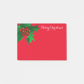 Weihnachten Holly Post-it-Notes Post-it Klebezettel (Vorderseite)