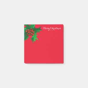 Weihnachten Holly Post-it-Notes Post-it Klebezettel