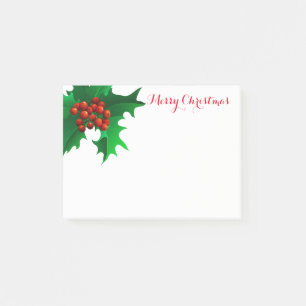 Weihnachten Holly Post-it-Notes Post-it Klebezettel