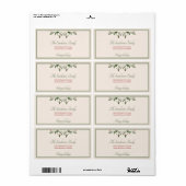 Weihnachten Holly Red Berries Holiday Rücksendeadr (Vorne)