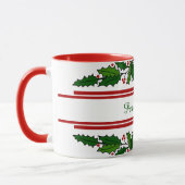 Weihnachten Holly & Red Berries Weihnachten Weihna Tasse (Links)
