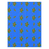 Weihnachten Holly Red Berry Muster auf festlich bl Tischdecke (Vorderseite)