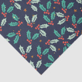 Weihnachten Holly Seamless Muster Seidenpapier (Detail)