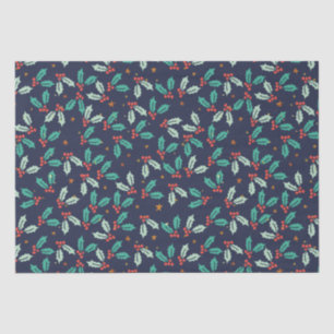 Weihnachten Holly Seamless Muster Seidenpapier