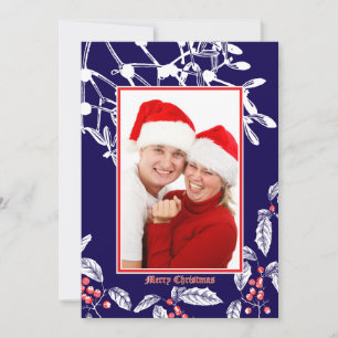 Weihnachten Holly und Mistletoe Grenze zur botanis